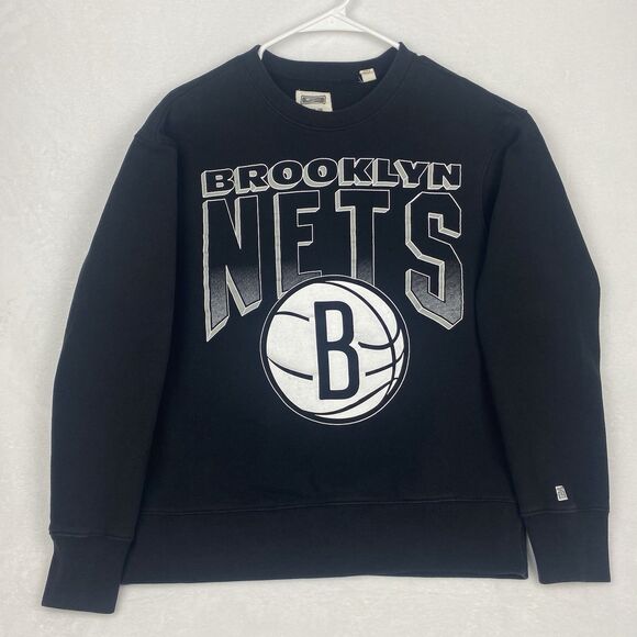 Tailgate Brooklyn Nets Sweater Adult Medium Black Sweatshirt NBA Pullover - Picture 1 of 7